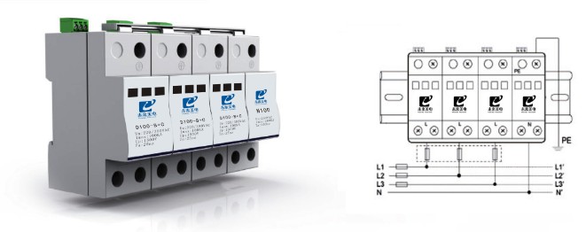 浪涌保护器接线图